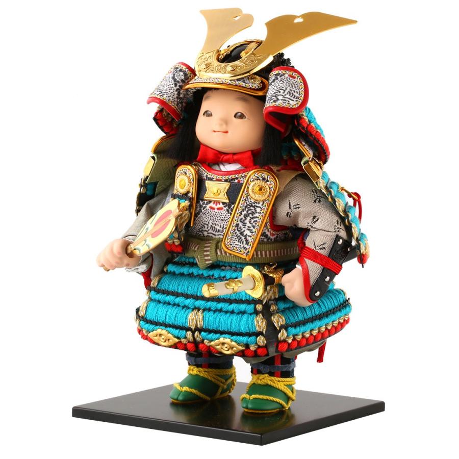 幸一光 【100周年記念祭】五月人形 松崎人形 子供大将飾り ケース飾り