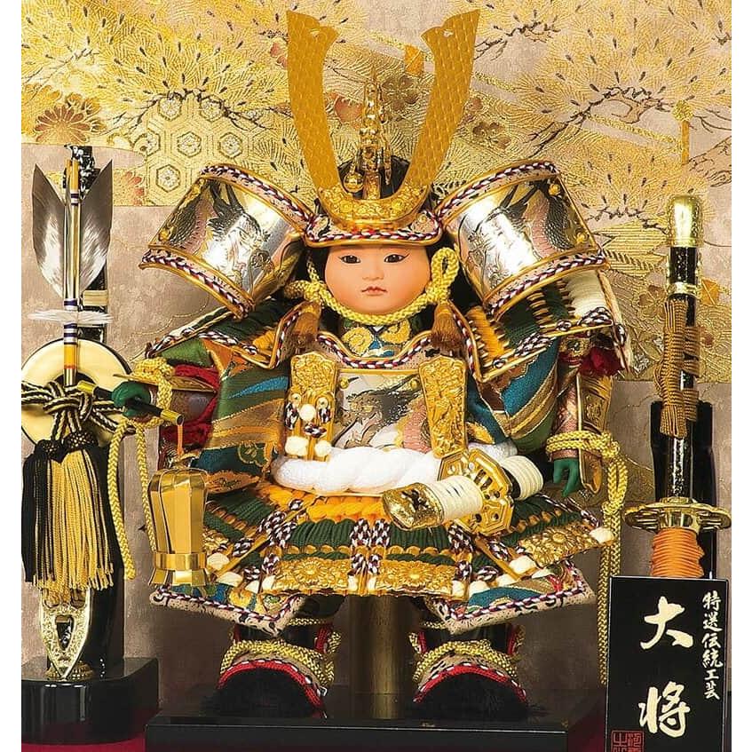 平安豊久 【100周年記念祭】五月人形 コンパクト 豊久 子供大将飾り