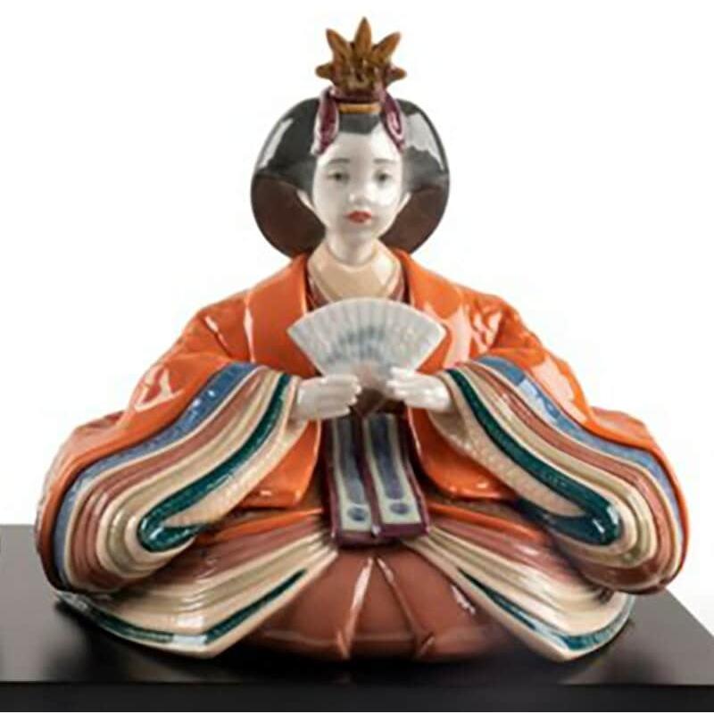 LLADRO（リヤドロ） 雛人形 ひな人形 雛 親王飾り Green&Orange 本体