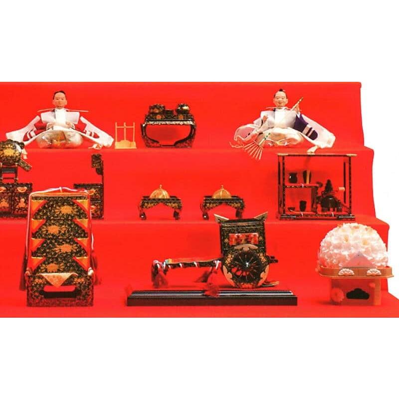 久月 雛人形 ひな人形 雛 七段飾り 十五人飾り 清水久遊作 正絹 七番