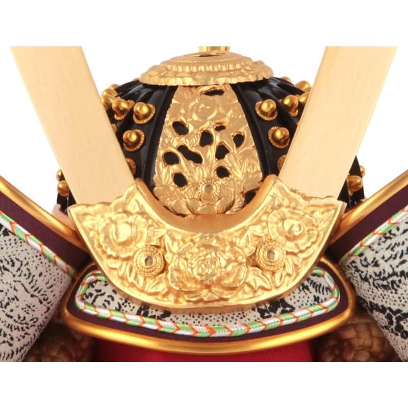 100周年記念祭】五月人形 コンパクト 兜収納飾り 兜飾り 一徳作 純金箔