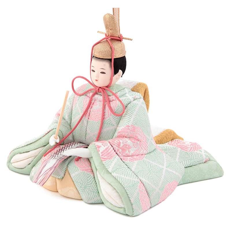 雛人形 コンパクト 一秀 ひな人形 木目込人形飾り 平飾り 親王飾り