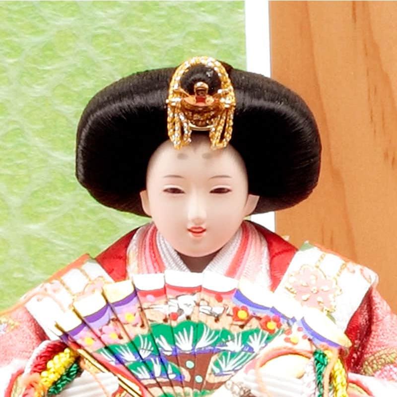 【100周年記念祭】雛人形 コンパクト 久月 ひな人形 収納飾り 親王飾り 銘木シリーズ 松 h073-k-6705_4