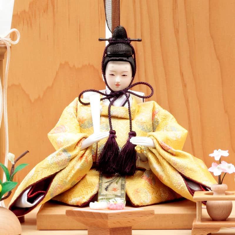 【100周年記念祭】雛人形 コンパクト 久月 ひな人形 収納飾り 親王飾り 銘木シリーズ 松 h073-k-6705_5