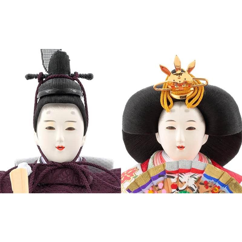 【新登場】 雛人形 ひな人形 雛 久月 親王飾り 芥子親王 束帯十二単姿 鶴紋有職柄衣裳 h043-kcp-s34147nr 【1364258946】(47547円)