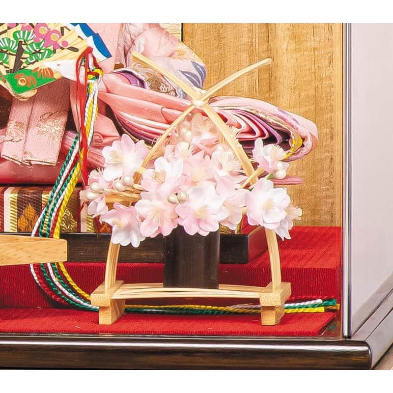 平安豊久　雛人形アクリルケース入り親王飾り・間口約５８×奥行約３２×高さ約３８㎝ 平安豊久 【100周年記念祭】雛人形 ひな人形 ケース飾り 親王飾り 瑠奈