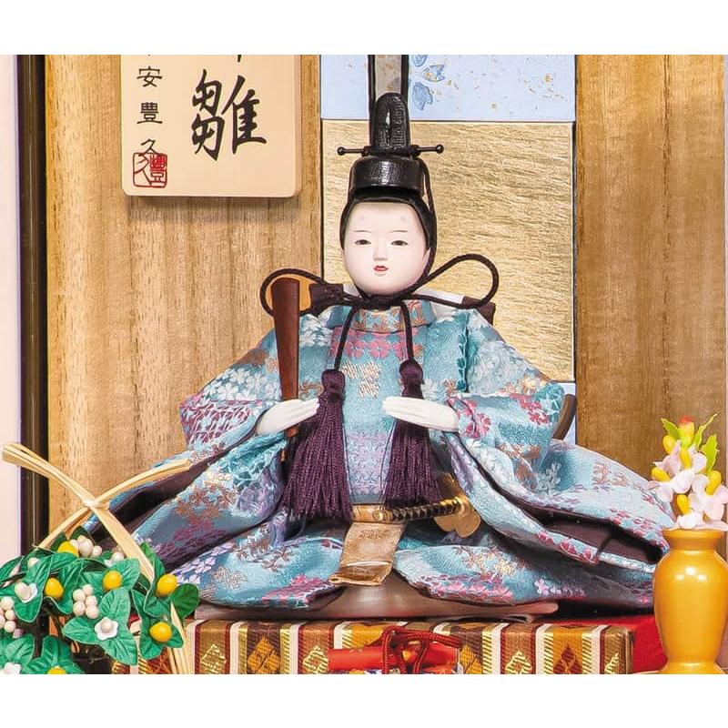 平安豊久 【100周年記念祭】雛人形 ひな人形 ケース飾り 親王飾り 瑠奈