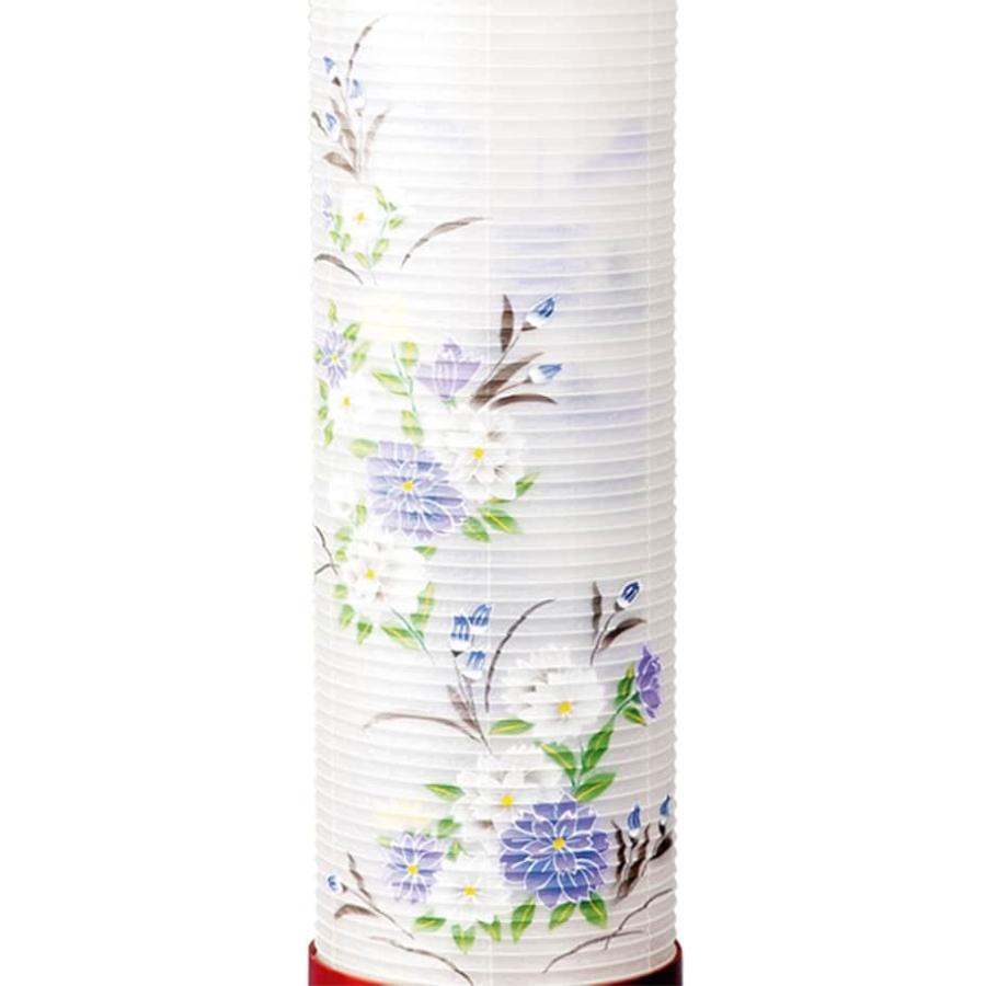 雅制作提灯　新品未使用 盆提灯 創作提灯 陽風燈 雅 左 サクラ色塗 六寸住吉型 電気コード式LED