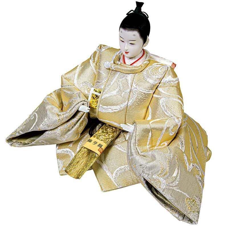 平安豊久 雛人形 ひな人形 平飾り 親王飾り 平安寿峰作 龍炎紋 京十番