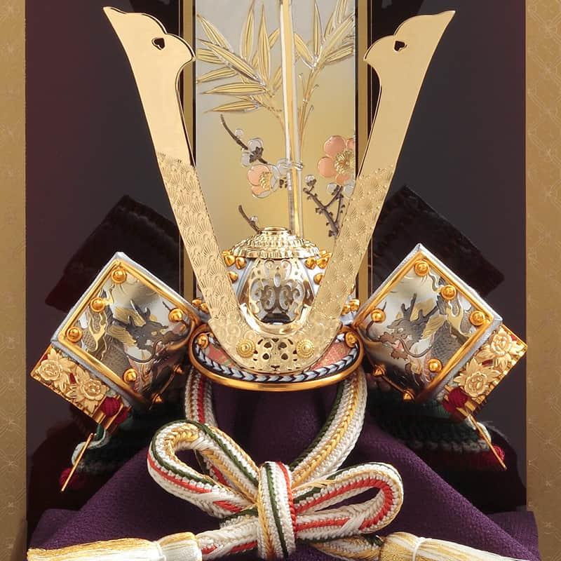 久月 【100周年記念祭】五月人形 コンパクト 兜平飾り 兜飾り 上原玉鳳