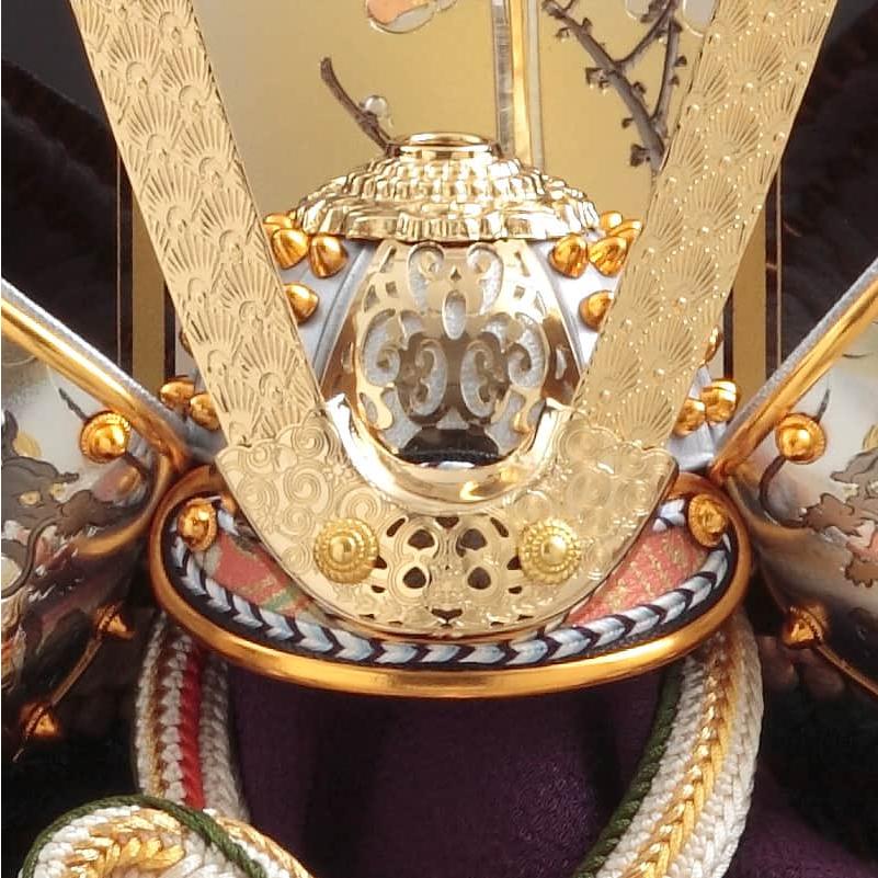 久月 【100周年記念祭】五月人形 コンパクト 兜平飾り 兜飾り 上原玉鳳