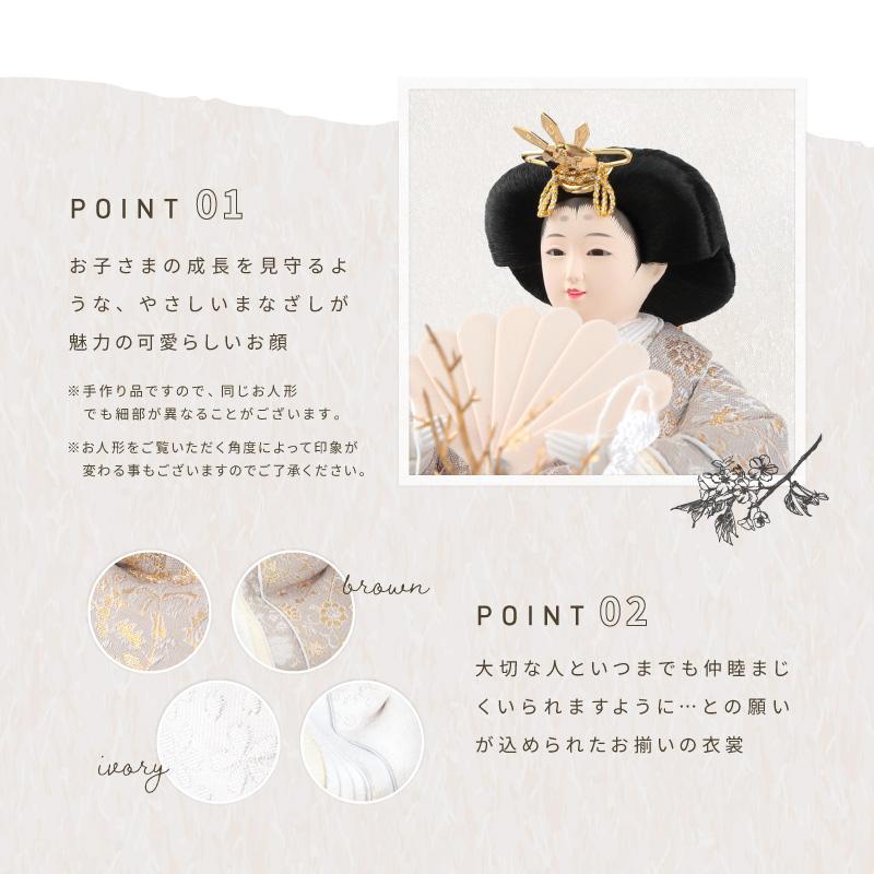 2026年度 最新モデル】雛人形 コンパクト ひな人形 ケース飾り 親王