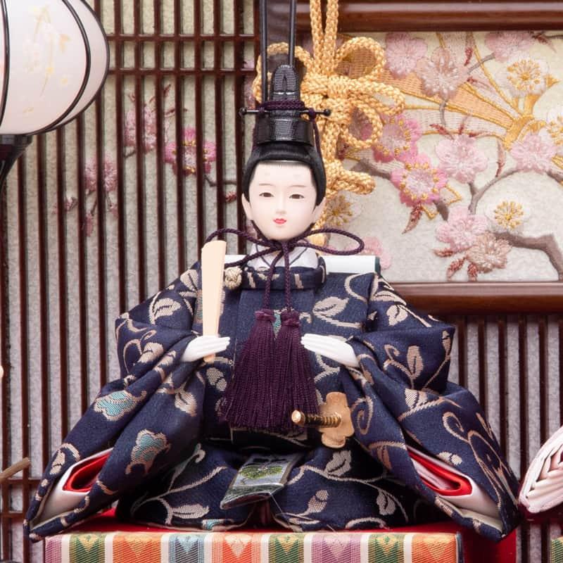 雛人形 平安豊久 ひな人形 ケース飾り 親王飾り 大原 芥子親王揃