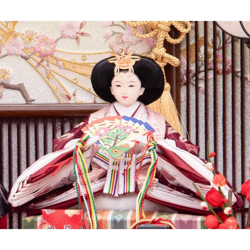 雛人形 平安豊久 ひな人形 ケース飾り 親王飾り 大原 芥子親王揃