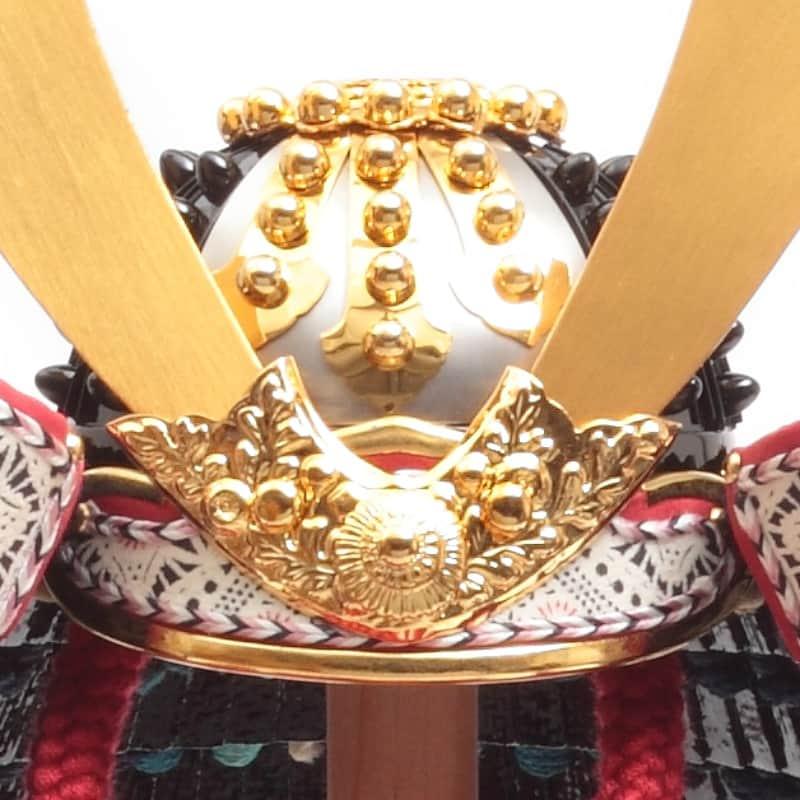 【100周年記念祭】五月人形 久月 鎧平飾り 鎧飾り 加藤峻厳作 1/4 端裾濃縅大鎧 貼り合わせ本小札 h085-k-92006 D-69_5