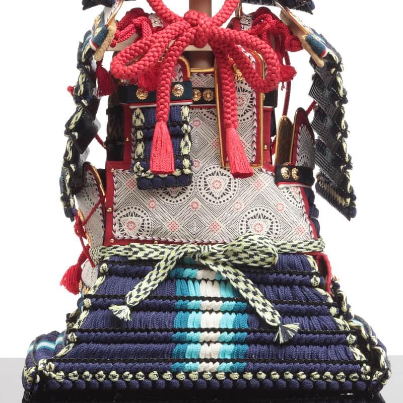 【100周年記念祭】五月人形 久月 鎧平飾り 鎧飾り 加藤峻厳作 1/4 端裾濃縅大鎧 貼り合わせ本小札 h085-k-92006 D-69_8
