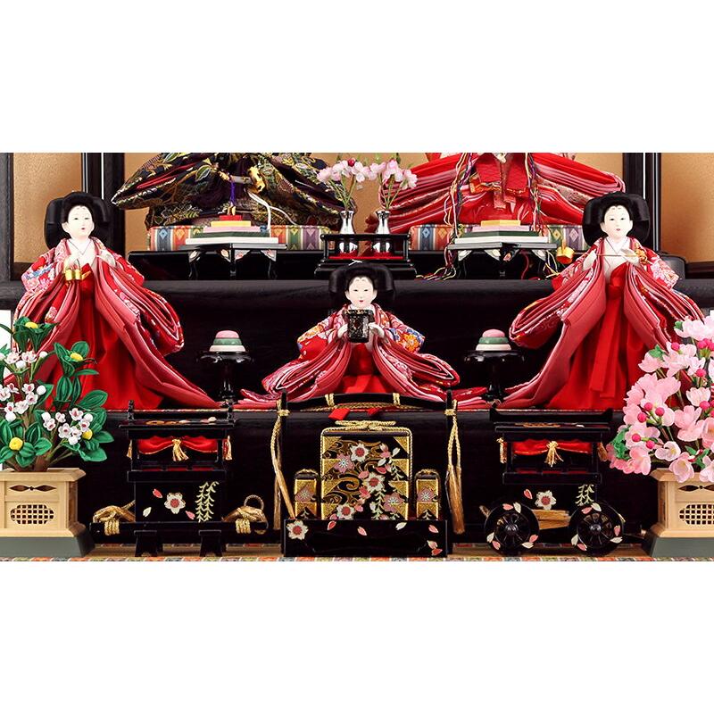 雛人形　3段　古今平飾り　加茂雛　①  【②とセット販売】 雛人形 3段 古今平飾り 加茂雛 ① 【②とセット販売】 雛人形 3段