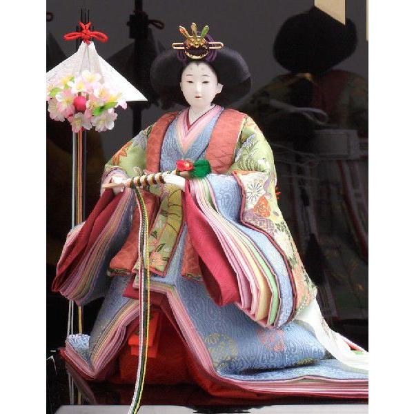 久月 雛人形 ひな人形 雛 平飾り 親王飾り 立雛 ワダエミ監修 着付 二