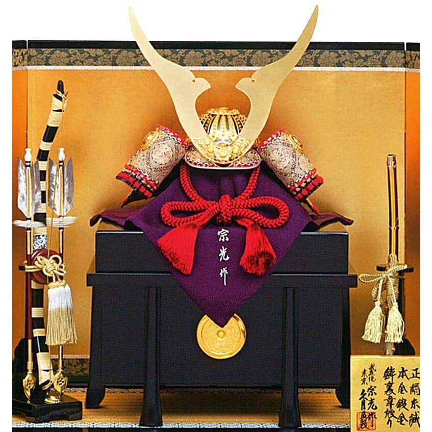 久月 【100周年記念祭】五月人形 兜平飾り 兜飾り 中村宗光作 正絹