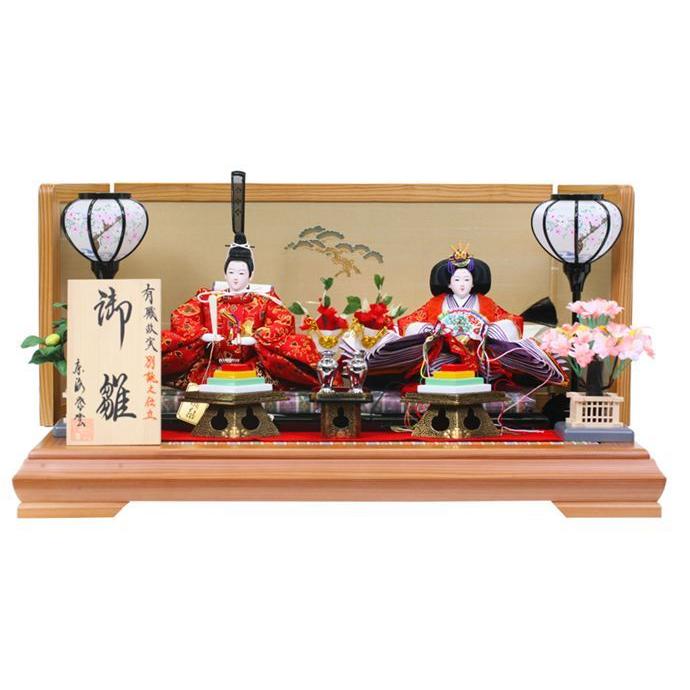 雛人形 飾り方 コンパクト おしゃれ 親王飾り 御雛 有職故実 別誂之仕立 H243 Ss 39a 104 Ss 雛 人形 平飾り インテリア かわいい 21セール