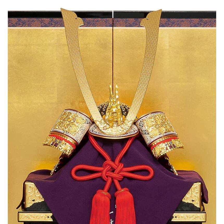 平安豊久 - 【100周年不死化祭】五月あやつり人形 豊久 兜平飾りつけ 兜飾りつけ 平安住一水作 裾裏朱赤威 金箔押小札 20号 h085-mo-502938 GH-150