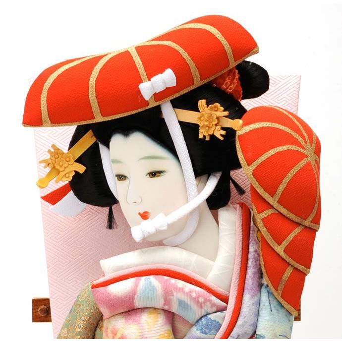 久月 羽子板 初正月 単品 七枚笠 15号 h241-k-15-14m : 人形屋ホンポ