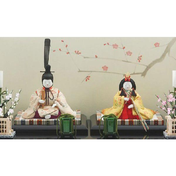 弥生雛　雛人形 シックで小粋な雛人形 控えめなようでエレガント 今めかしい【弥生雛