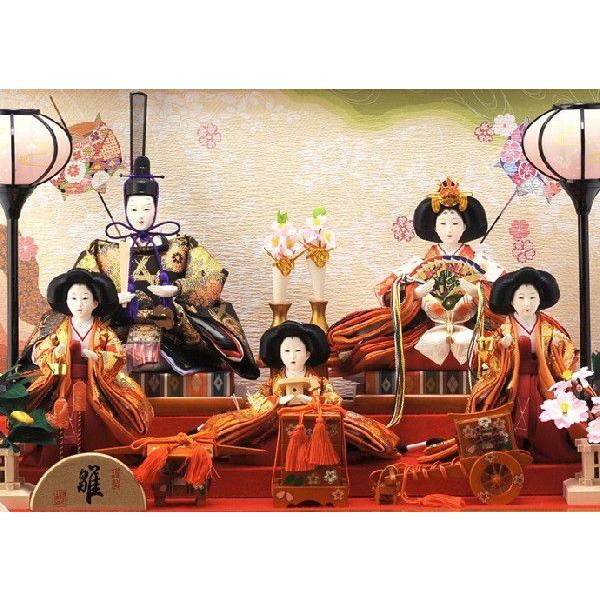 100周年記念祭】ひな人形 狭山清玉 雛人形 ケース飾り 五人飾り : 人形 