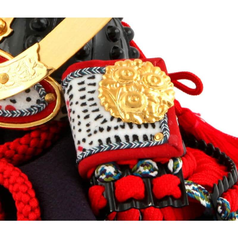 五月人形 兜平飾り 兜飾り 暁山作 江戸甲冑 豆兜 8号 長鍬形 桐箱平