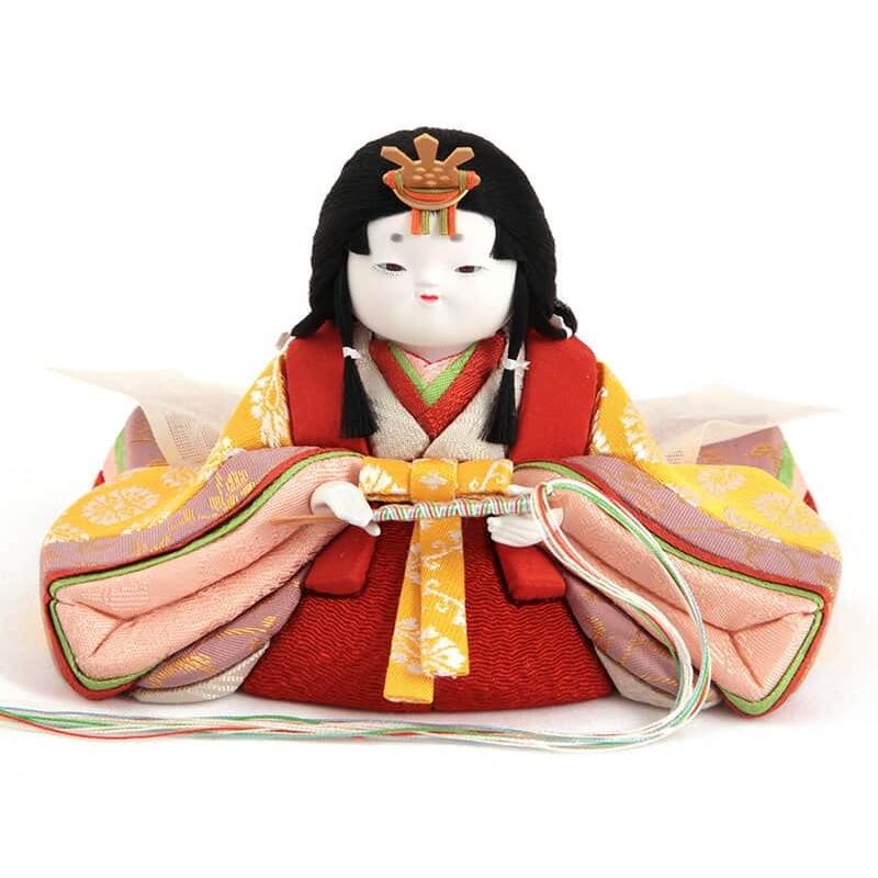 幸一光 コンパクト ひな人形 雛 木目込人形飾り 平飾り 親王飾り 光雲 目入