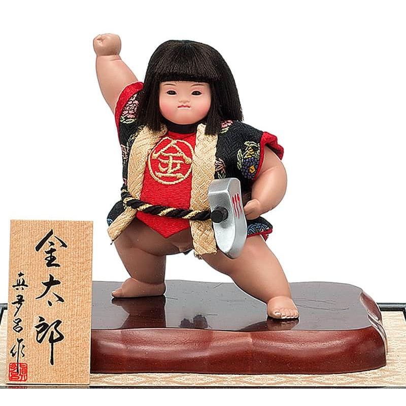 100周年記念祭】五月人形 真多呂 金太郎 ケース飾り 武者人形 真多呂作