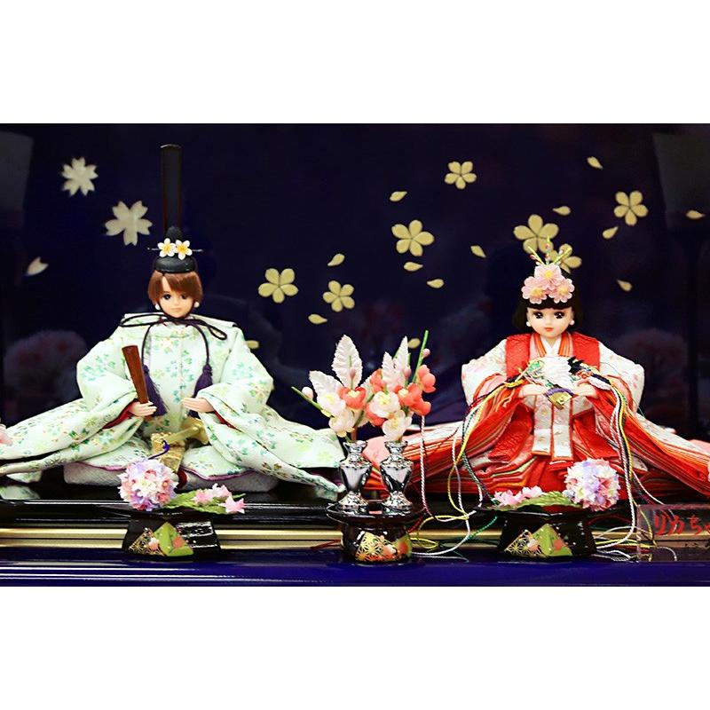 100周年記念祭】雛人形 リカちゃん 久月 ひな人形 平飾り 親王飾り