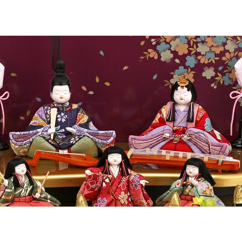 木目込み　雛人形　祭遊 公式】木目込み雛人形 優 - ゆう - 14号 五人飾り/ひととえ