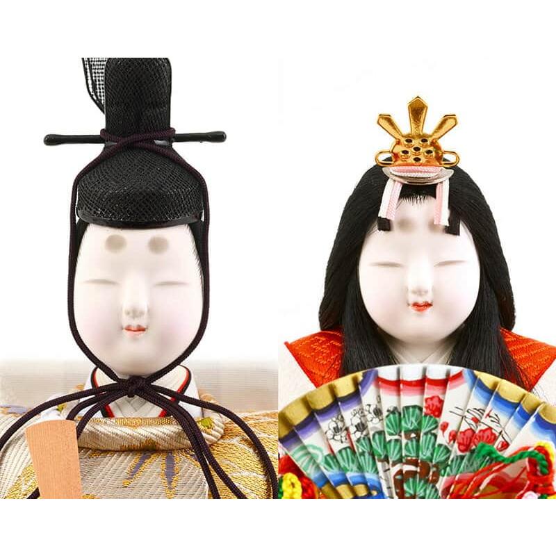 雛人形 真多呂人形 ひな人形 雛 親王飾り 平飾り 衣装着飾り