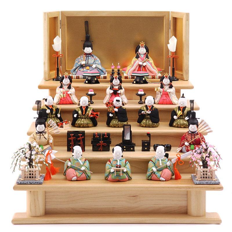 原孝洲 ひな人形 雛人形 五段飾り 十五人飾り : 人形屋ホンポ(NINGYOYA