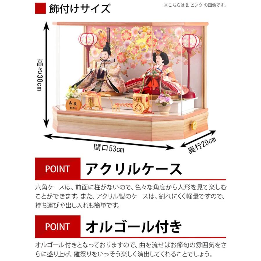 雛人形 ひな人形 雛 吉徳大光 ケース飾り 親王飾り アクリル 雛人形 ひな人形 雛 吉徳大光 ケース飾り 親王飾り アクリル