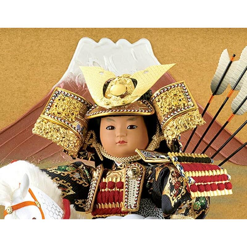 吉徳大光 五月人形 吉徳 子供大将飾り 武者人形 ケース飾り 7号 馬乗