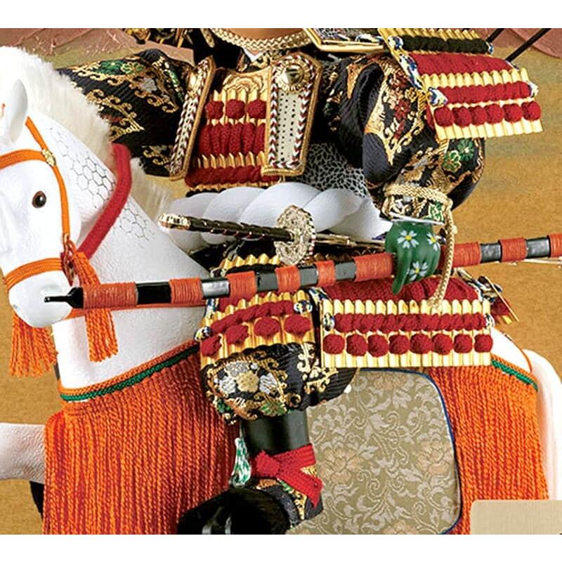 吉徳大光 五月人形 吉徳 子供大将飾り 武者人形 ケース飾り 7号 馬乗