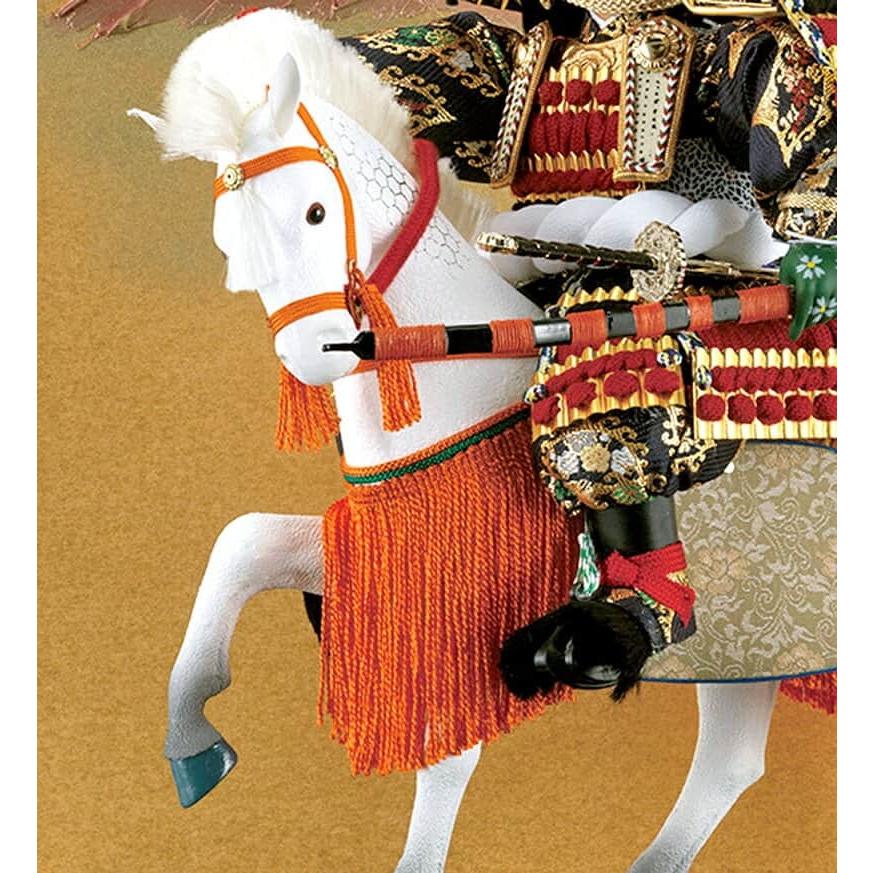 吉徳大光 五月人形 吉徳 子供大将飾り 武者人形 ケース飾り 7号 馬乗