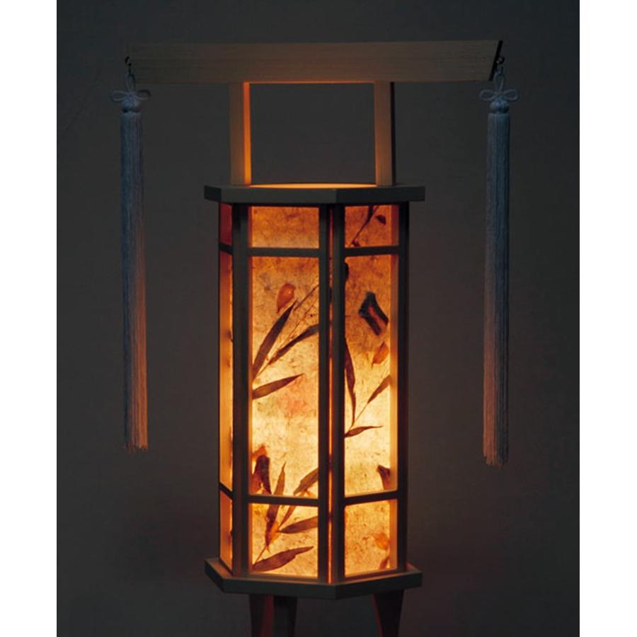 盆提灯　千寿２号　対入り 盆提灯 上変形灯 白木灯 千寿 2号 クリア水玉風車付 回転 一対入