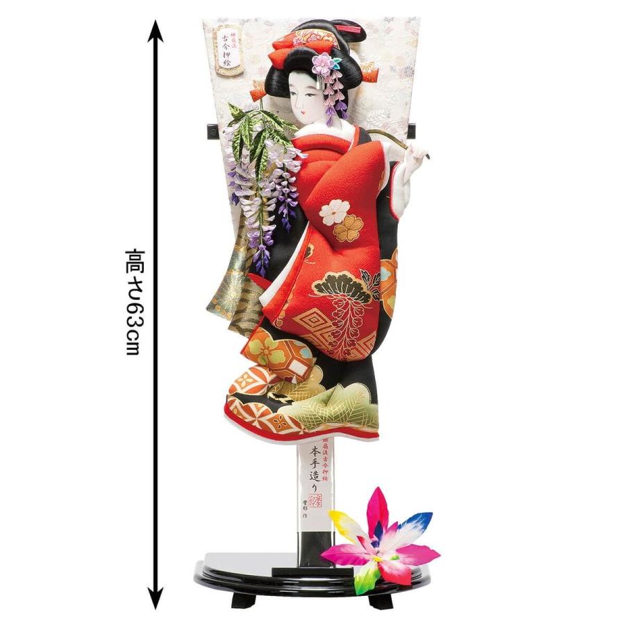 平安豊久 【100周年記念祭】羽子板 単品 摩耶作 藤娘 緋扇流古今押絵
