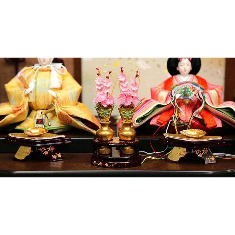 100周年記念祭】雛人形 久月 ひな人形 雛 平飾り 親王飾り 着付 光園