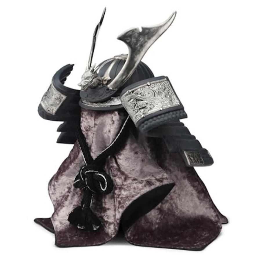 リヤドロ 五月人形 Lladro 兜平飾り 兜飾り 兜 Black 袱紗・台座付