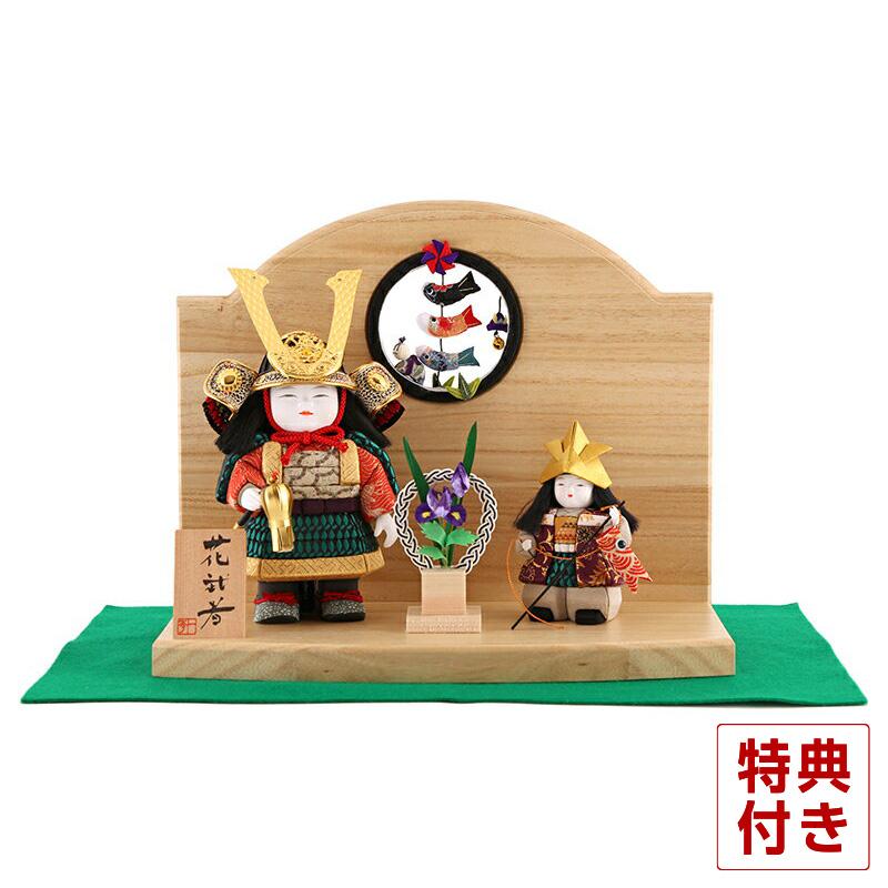 五月人形 武者人形　原米洲　節句人形　大将　将軍　侍　武者　木目込み人形　御所 一秀 【100周年記念祭】五月人形 子供大将飾り 武者人形 平飾り 木目込
