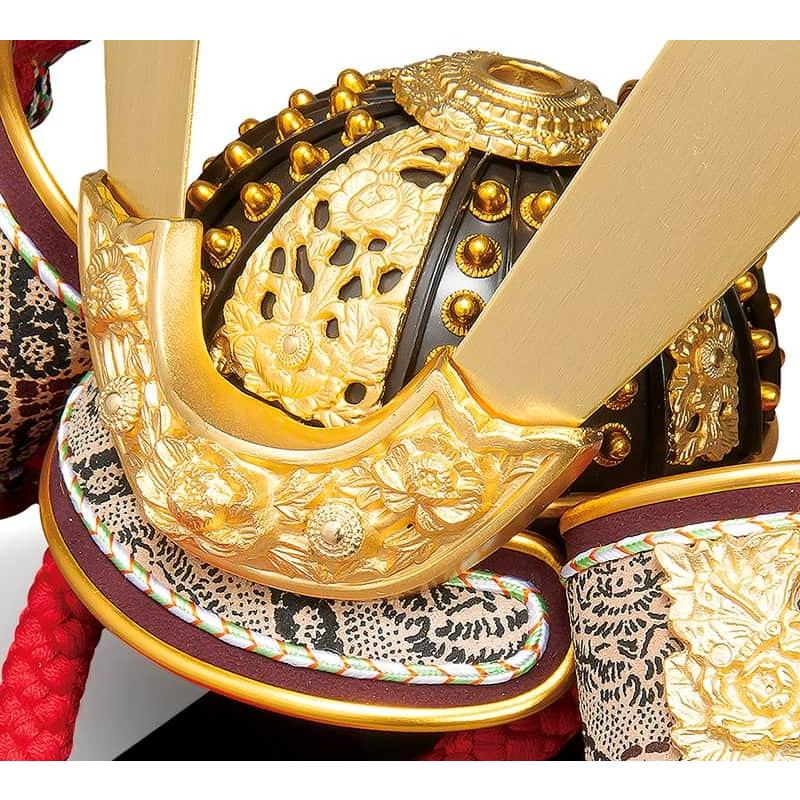 五月人形　12号飾兜　純金箔押　平安武久 平安豊久 【100周年記念祭】五月人形 豊久 兜平飾り 兜飾り 箔押兜 本