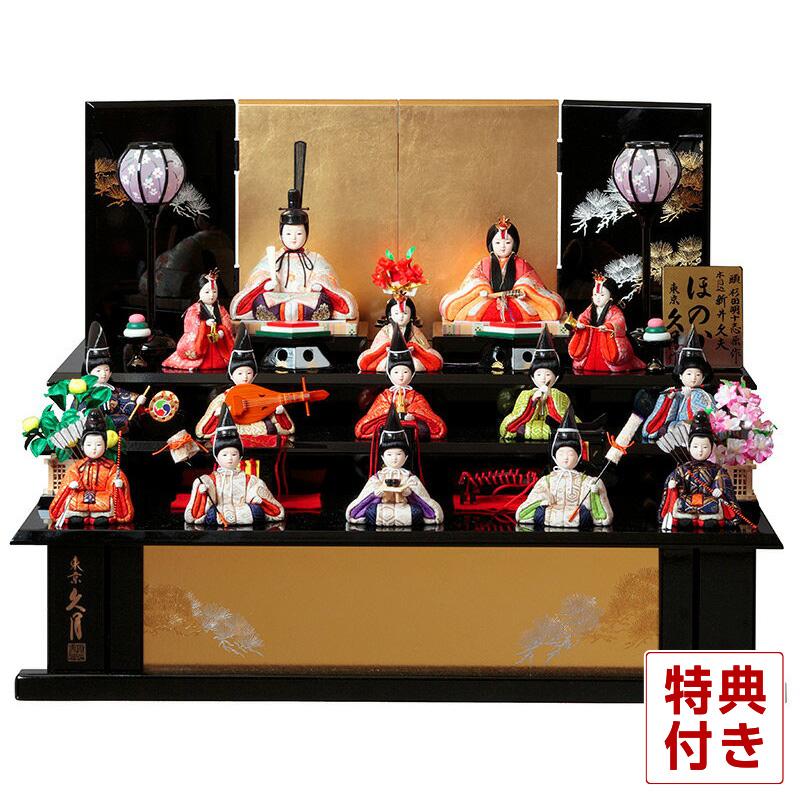 東京久月 木目込人形 ほのか 親王飾り・頭：杉田明十志 原作・木目