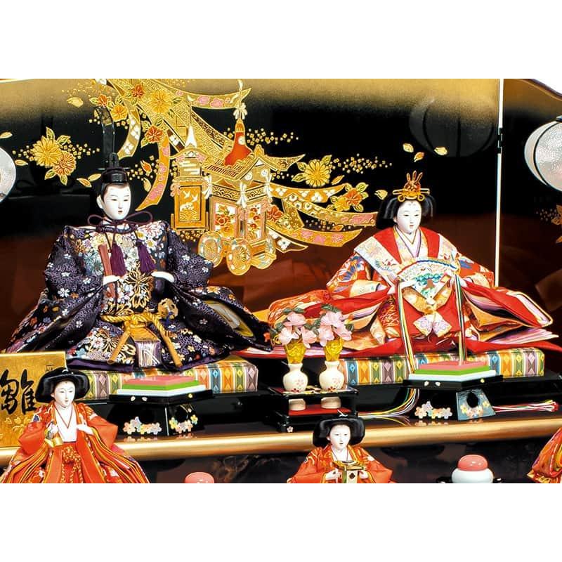 平安豊久 【100周年記念祭】雛人形 ひな人形 雛 三段飾り 五人飾り
