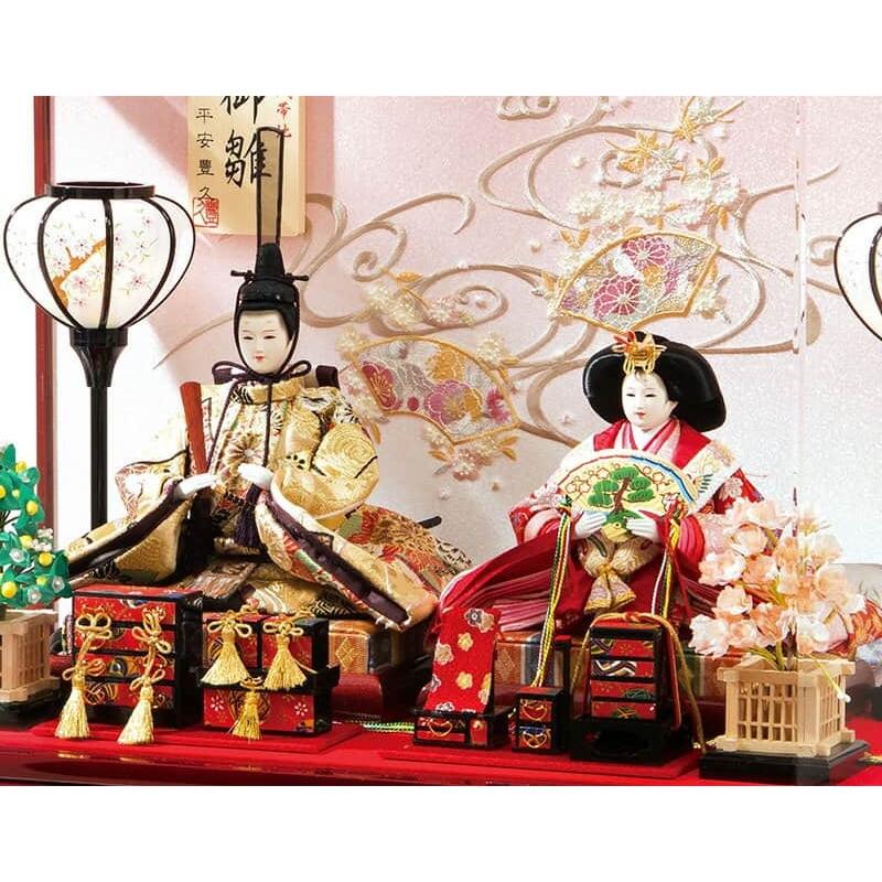 平安豊久 【100周年記念祭】雛人形 ひな人形 ケース飾り 親王飾り 宝雲