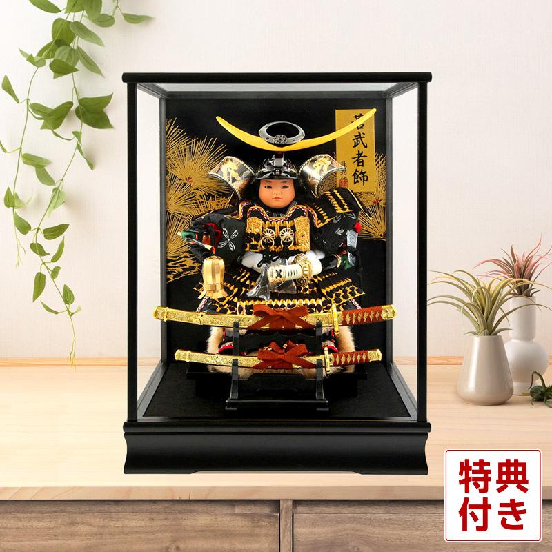 100周年記念祭】五月人形 上杉謙信 コンパクト 子供大将飾り ケース