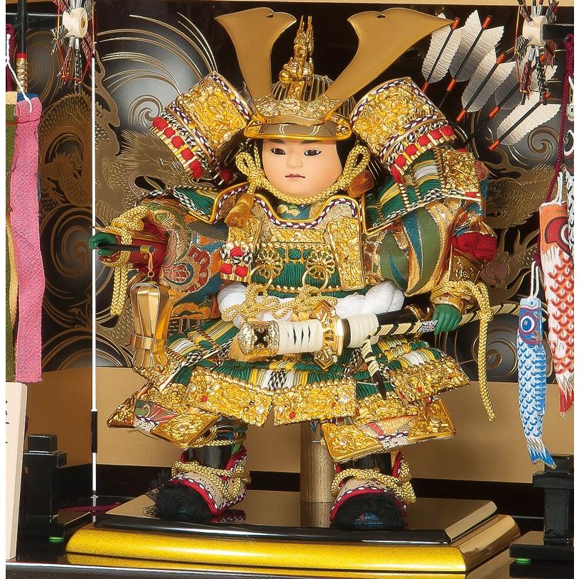 平安豊久 【100周年記念祭】五月人形 豊久 子供大将飾り 武者人形 平